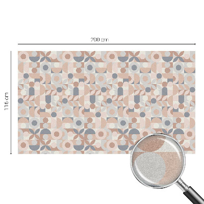 Film adhésif pour vitrage dépoli vitrail Mosaïque abstraite