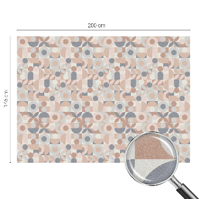 Film adhésif pour vitrage dépoli vitrail Mosaïque abstraite