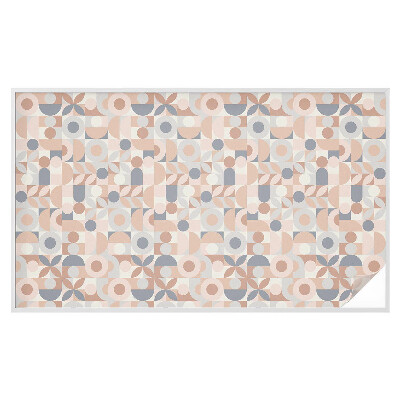 Film adhésif pour vitrage dépoli vitrail Mosaïque abstraite