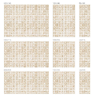 Film adhésif pour vitrage dépoli vitrail Amour géométrique