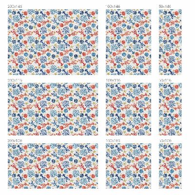 Sticker fenêtre vitrail adhésif écrevisses coraux