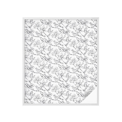 Film solaire fenêtre décoratif aspect vitrail Oiseaux et fleurs