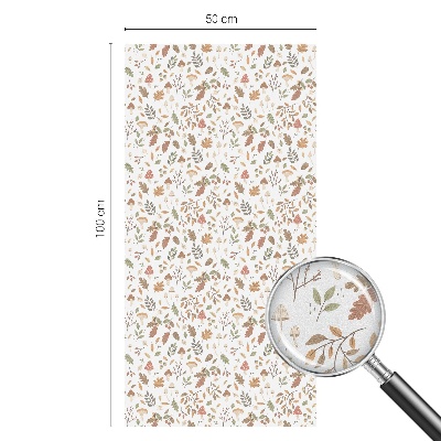 Film adhésif pour vitrage dépoli vitrail Motifs d'automne