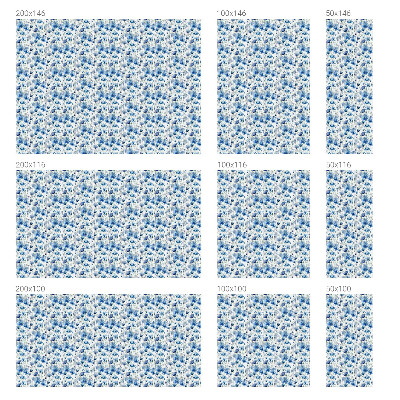 Brise-vue pour fenêtre Fleurs à l'aquarelle