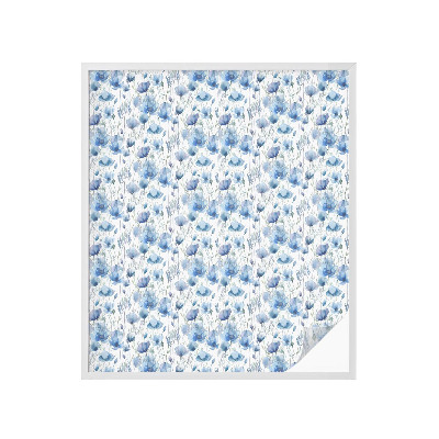 Brise-vue pour fenêtre Fleurs à l'aquarelle