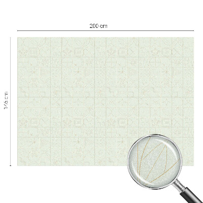 Film solaire fenêtre décoratif aspect vitrail Mosaïque géométrique