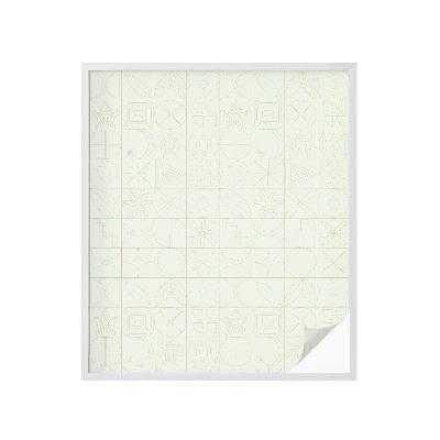 Film solaire fenêtre décoratif aspect vitrail Mosaïque géométrique