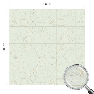 Film solaire fenêtre décoratif aspect vitrail Mosaïque géométrique