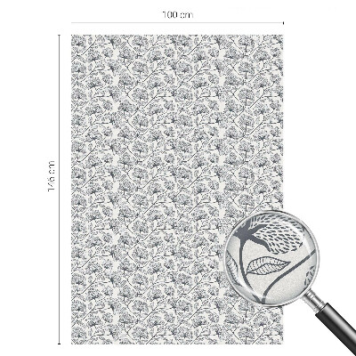 Film adhésif pour vitrage dépoli vitrail Motif botanique