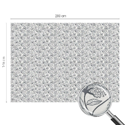 Film adhésif pour vitrage dépoli vitrail Motif botanique