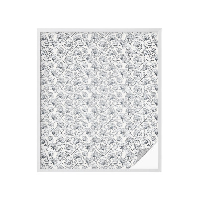 Film adhésif pour vitrage dépoli vitrail Motif botanique