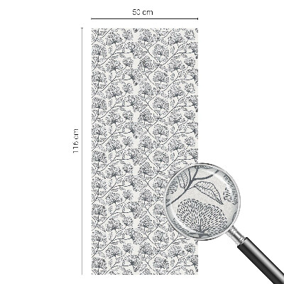 Film adhésif pour vitrage dépoli vitrail Motif botanique