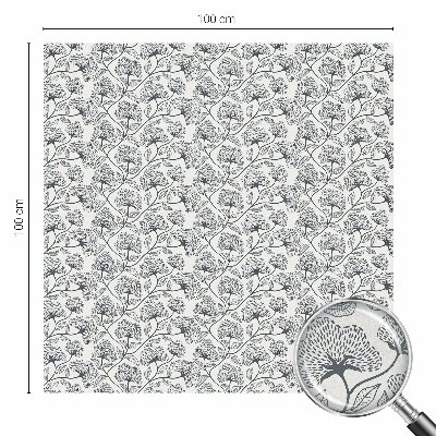 Film adhésif pour vitrage dépoli vitrail Motif botanique