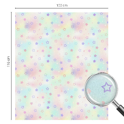 Sticker fenêtre vitrail adhésif Motifs arc-en-ciel