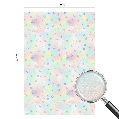 Sticker fenêtre vitrail adhésif Motifs arc-en-ciel