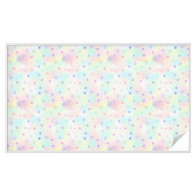 Sticker fenêtre vitrail adhésif Motifs arc-en-ciel