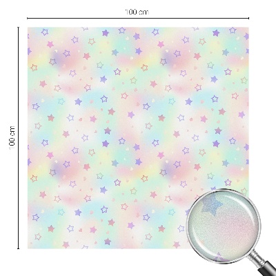 Sticker fenêtre vitrail adhésif Motifs arc-en-ciel