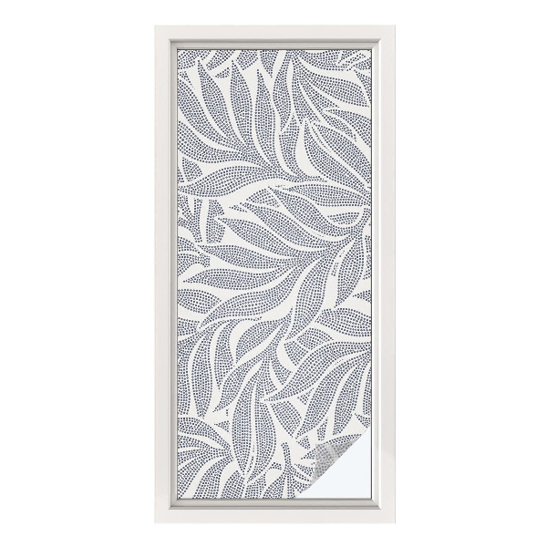 Film solaire fenêtre décoratif aspect vitrail Chute des feuilles