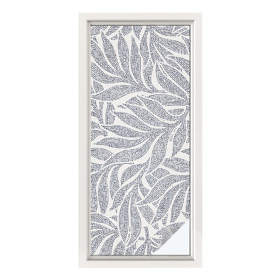 Film solaire fenêtre décoratif aspect vitrail Chute des feuilles