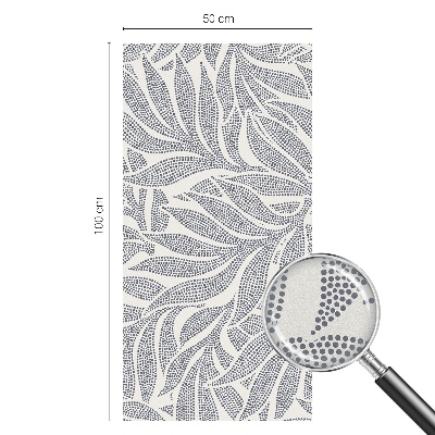 Film solaire fenêtre décoratif aspect vitrail Chute des feuilles