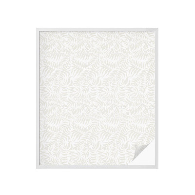 Film adhésif pour vitrage dépoli vitrail Élégance feuillue