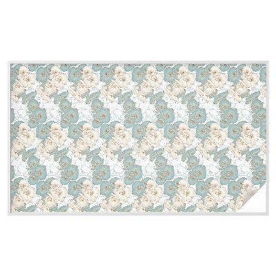 Sticker fenêtre vitrail adhésif Fleurs délicates