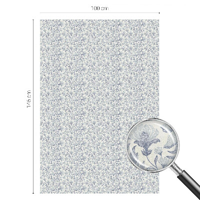 Film solaire fenêtre décoratif aspect vitrail Motif floral