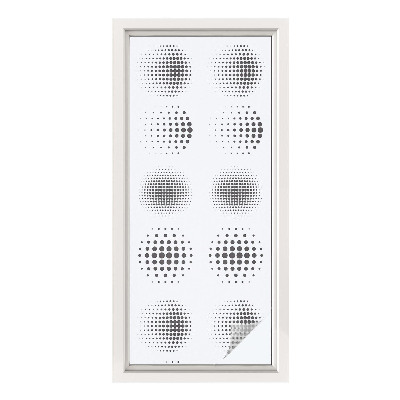 Sticker fenêtre vitrail adhésif Cercles pointillés