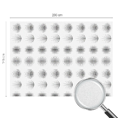 Sticker fenêtre vitrail adhésif Cercles pointillés