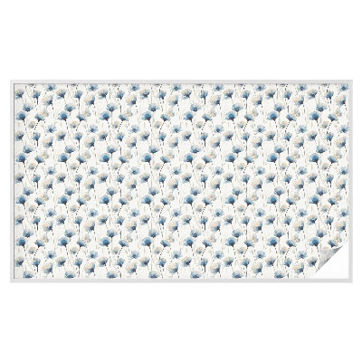 Film occultant pour fenêtre fleurs bleues