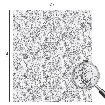 Brise-vue pour fenêtre Élégance florale