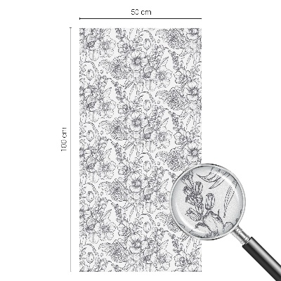 Brise-vue pour fenêtre Élégance florale