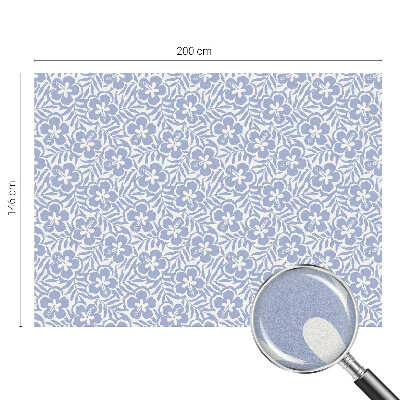 Film adhésif pour vitrage dépoli vitrail fleurs d'hibiscus