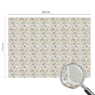 Film solaire fenêtre décoratif aspect vitrail Un village idyllique