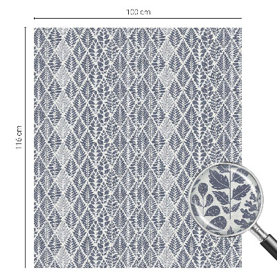 Film solaire fenêtre décoratif aspect vitrail feuilles à motifs