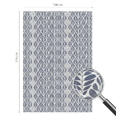 Film solaire fenêtre décoratif aspect vitrail feuilles à motifs