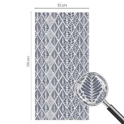 Film solaire fenêtre décoratif aspect vitrail feuilles à motifs