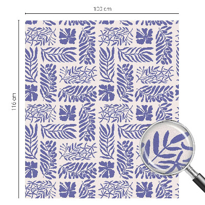 Film solaire fenêtre décoratif aspect vitrail Modèles végétaux