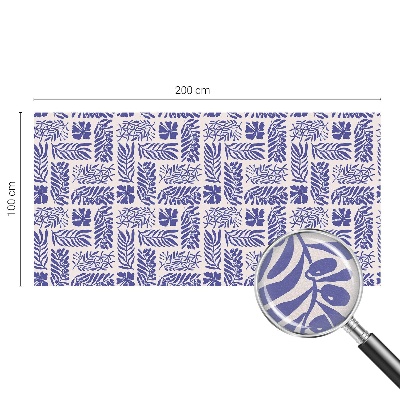 Film solaire fenêtre décoratif aspect vitrail Modèles végétaux