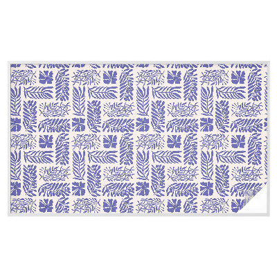 Film solaire fenêtre décoratif aspect vitrail Modèles végétaux