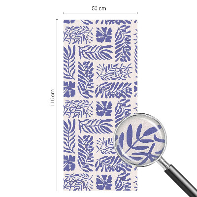 Film solaire fenêtre décoratif aspect vitrail Modèles végétaux