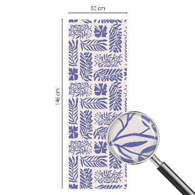 Film solaire fenêtre décoratif aspect vitrail Modèles végétaux