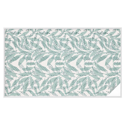 Sticker fenêtre vitrail adhésif Feuilles vertes