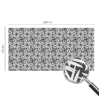 Film solaire fenêtre décoratif aspect vitrail feuilles géométriques