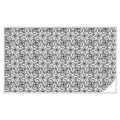 Film solaire fenêtre décoratif aspect vitrail feuilles géométriques