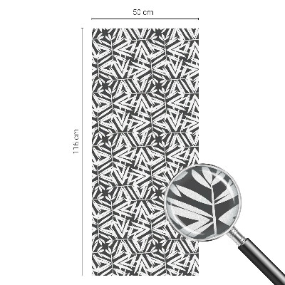 Film solaire fenêtre décoratif aspect vitrail feuilles géométriques