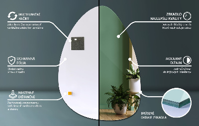 Miroir irregulier de forme organique