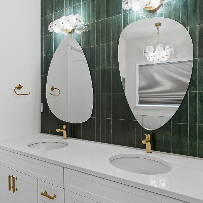 Miroir irregulier de forme organique