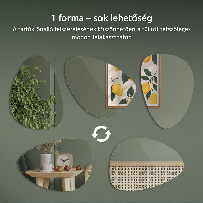Miroir irregulier de forme organique