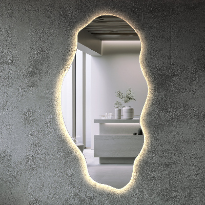 Miroir asymétrique à Led sans cadre